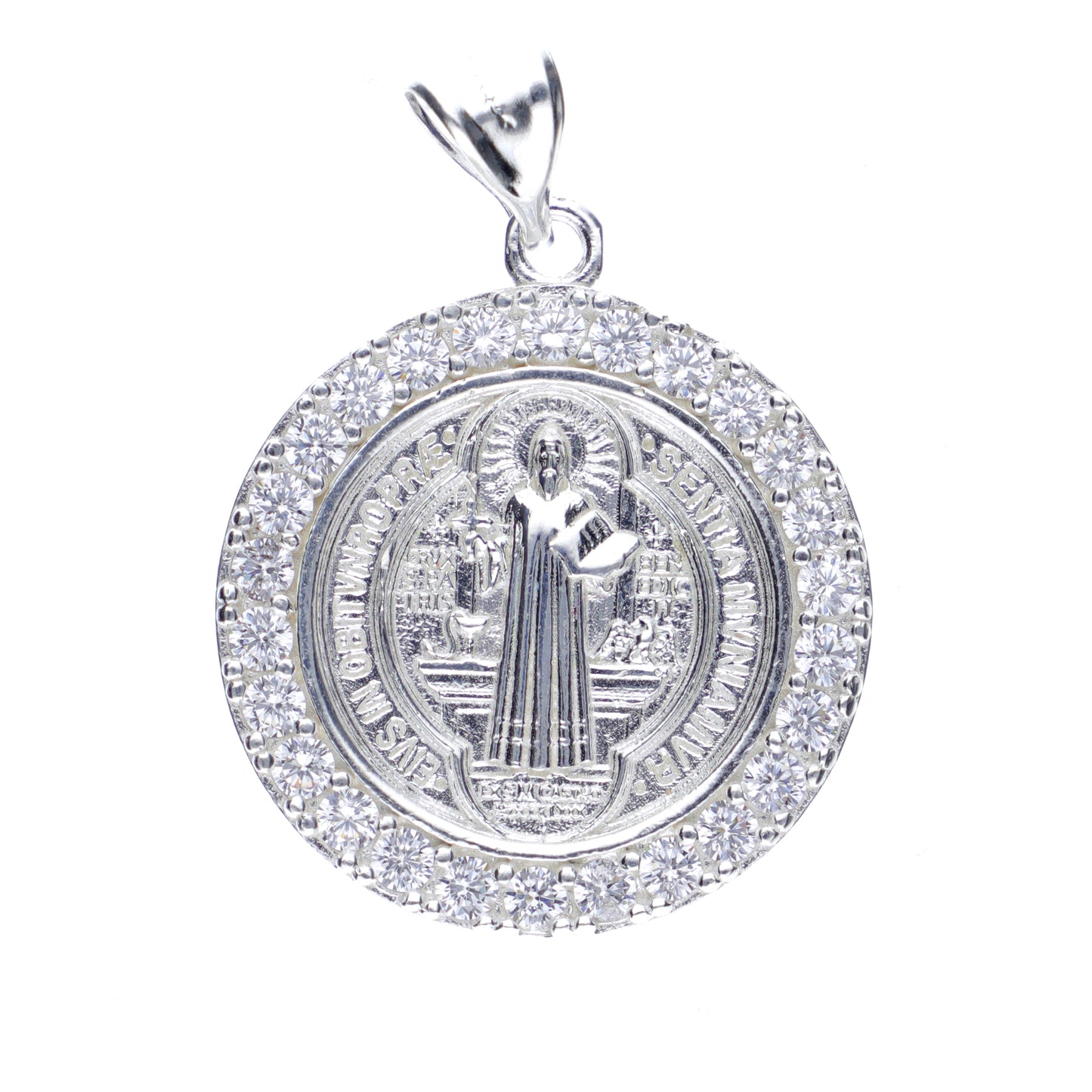 Medalla San Benito con piedra grande