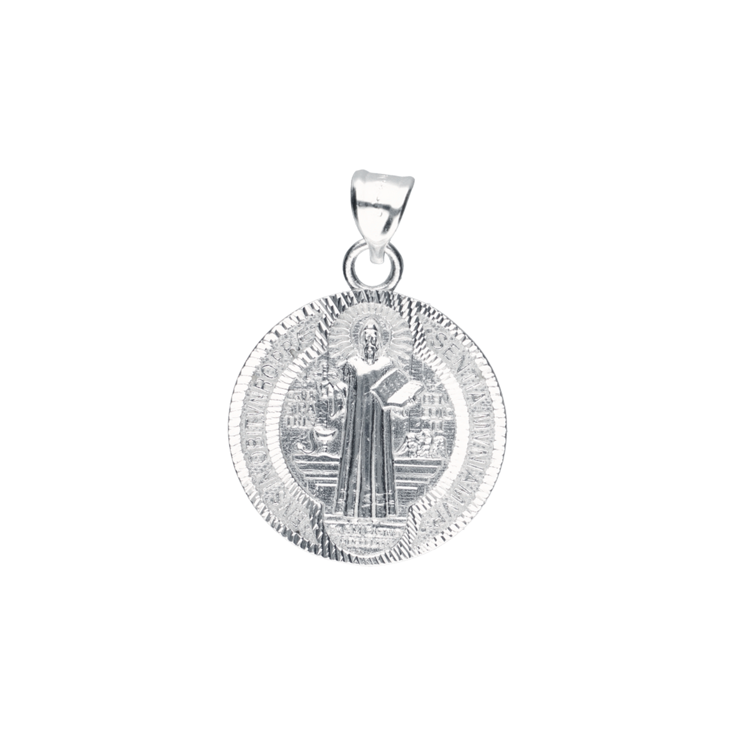 Medalla San Benito diamantada