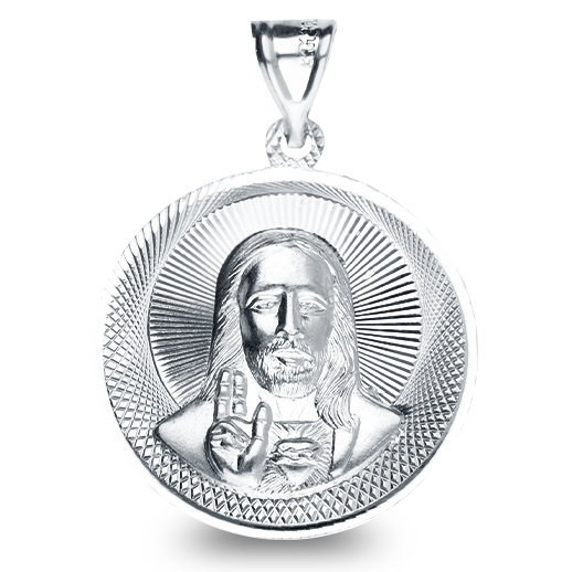 Medalla diamantada 3d chica Sagrado Corazón