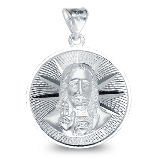 Medalla diamantada china mini Sagrado Corazón